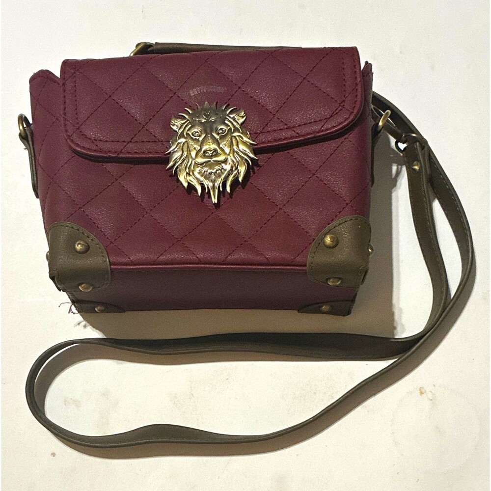 Bioworld Harry Potter Gryffindor Mini Trunk Crossbody Purse Lion Clasp